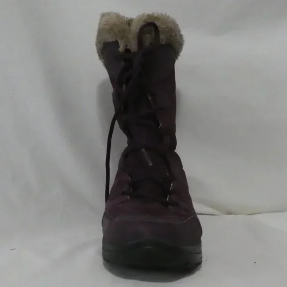 COLUMBIA - Waterproof | size 10 | Elegant Purple Faux-Fur Trim Boots - Picture 7 of 12